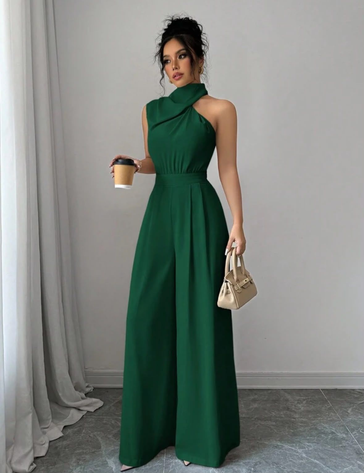 Enterizo verde elegante