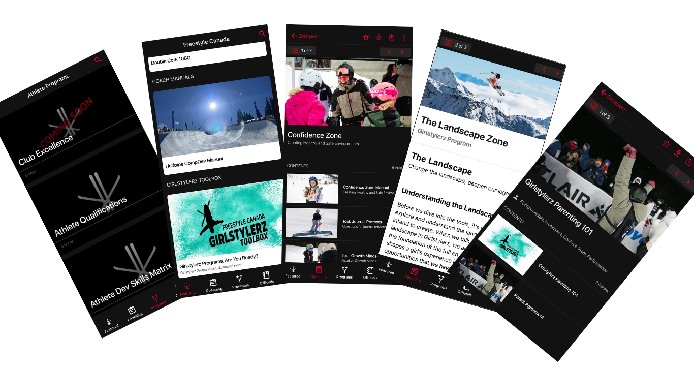 Example of app content