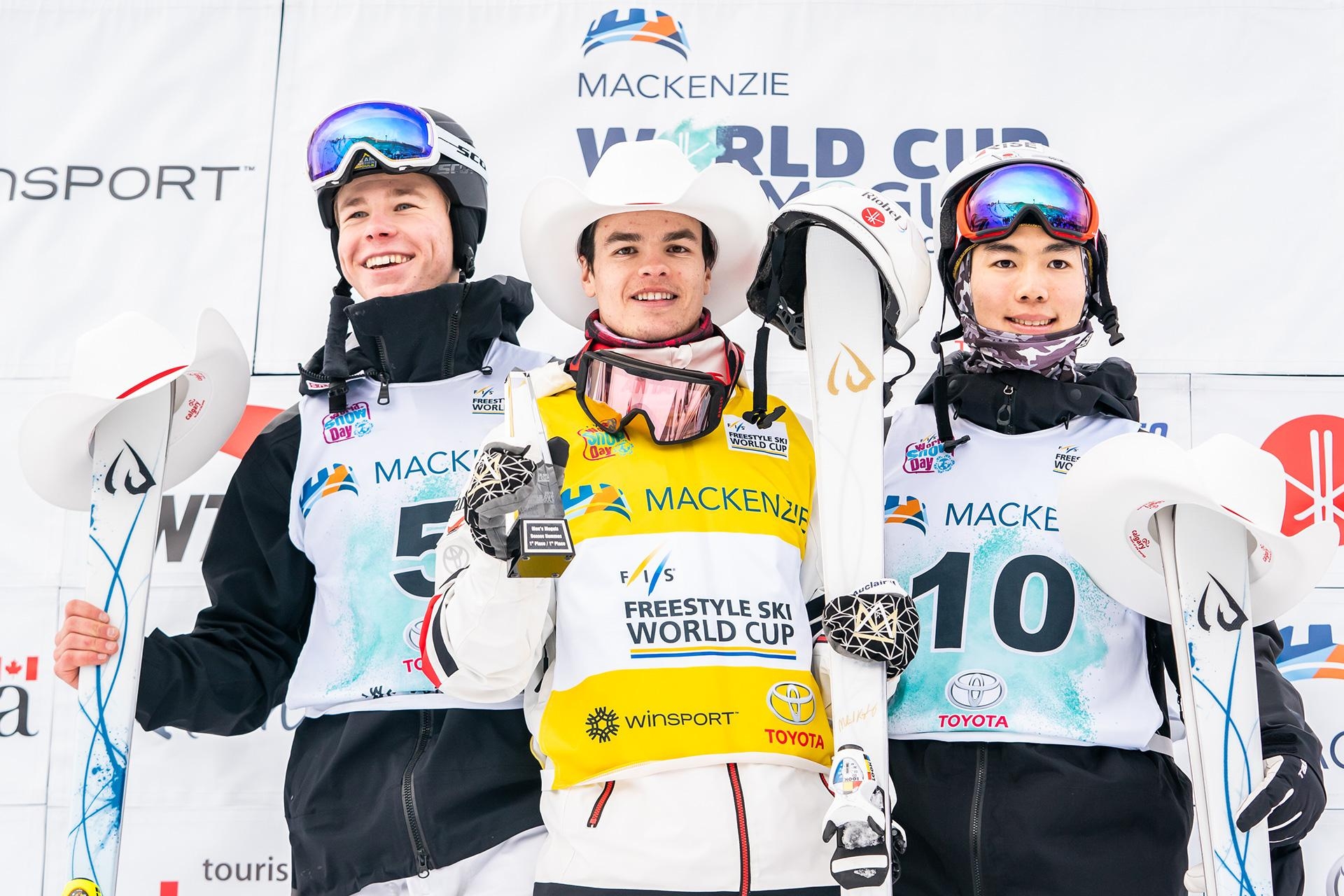 Kingsbury comes out on top in moguls event at Calgary Olympic Park