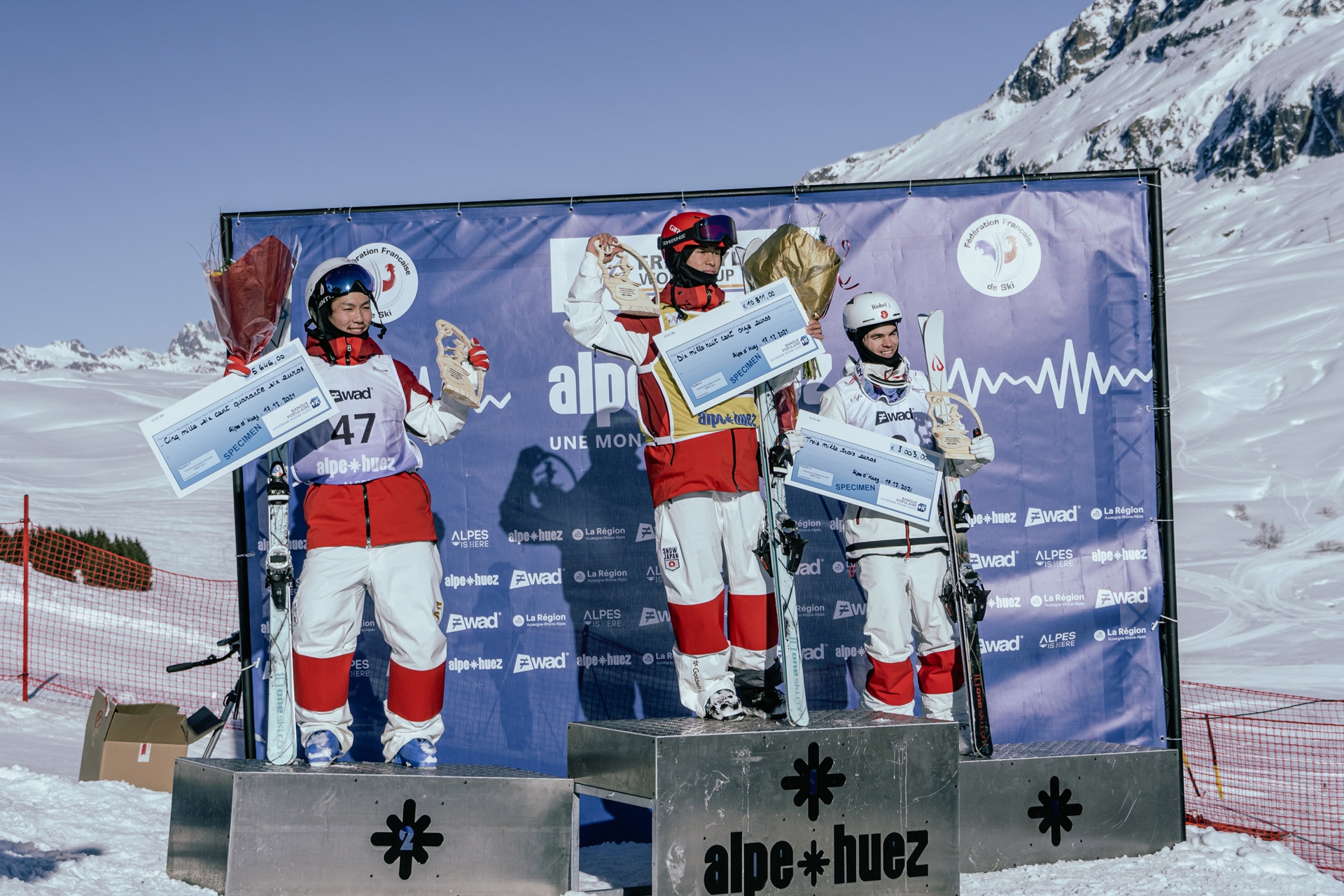 Bronze for Mikaël Kingsbury at Alpe d’Huez