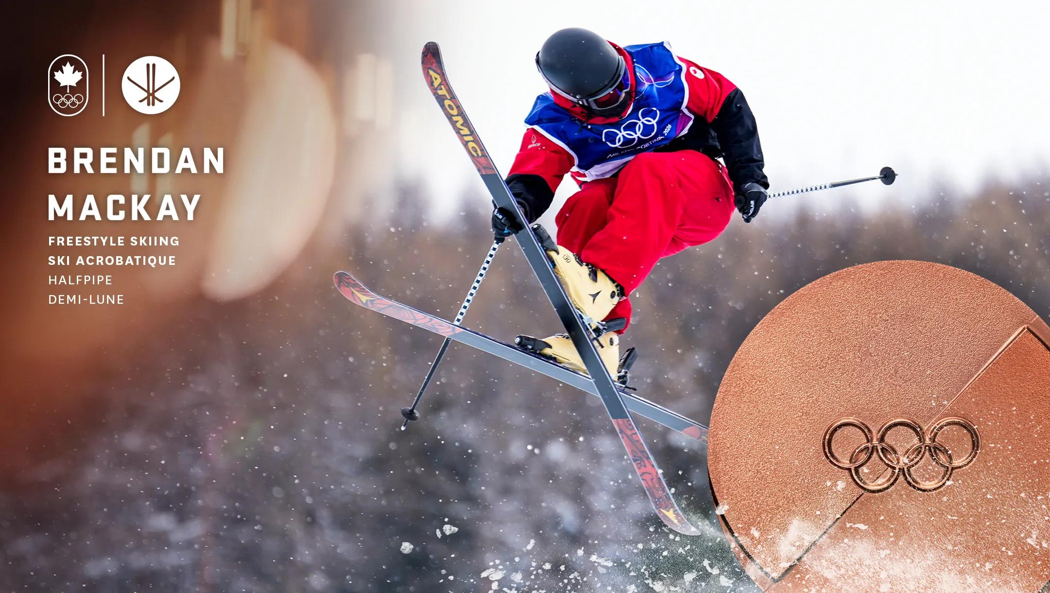 Brendan Mackay wins bronze in men’s ski halfpipe