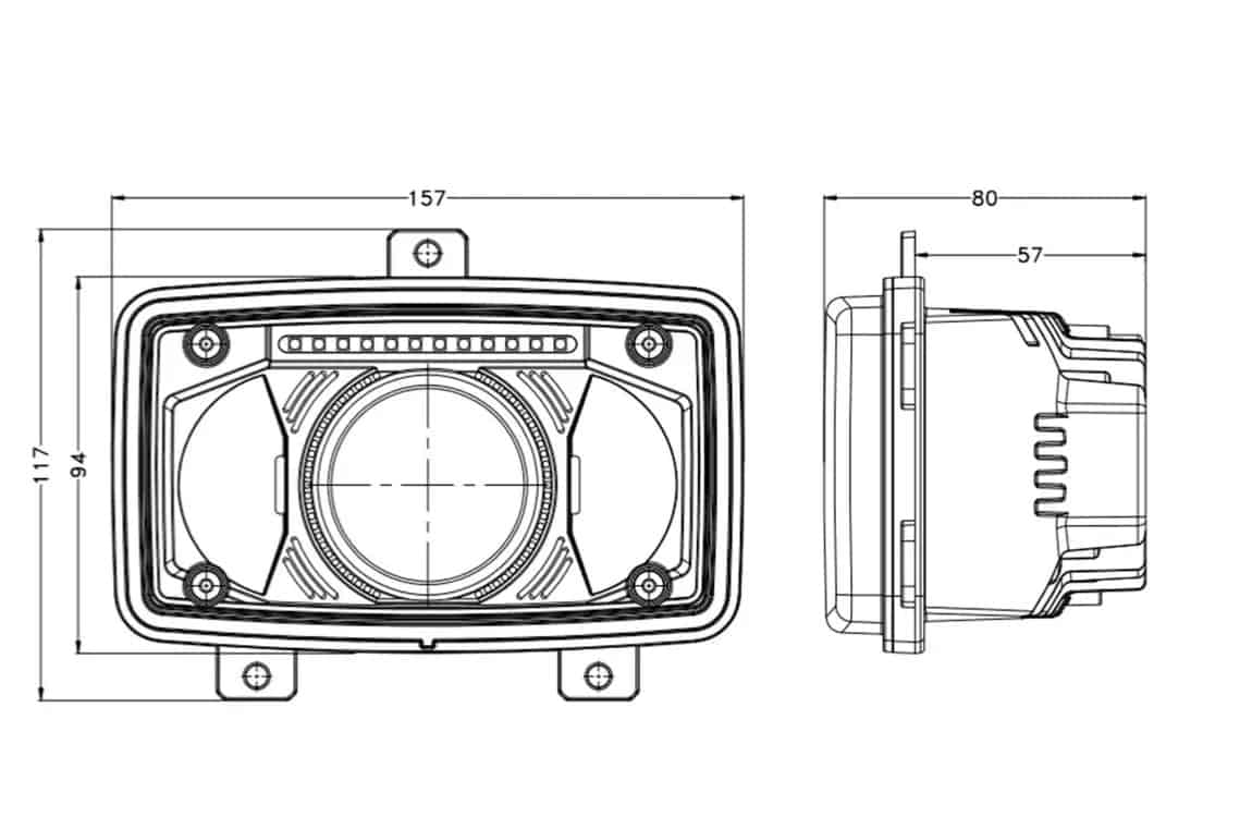 6x4in LED Driving Headlight — view 4