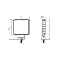 3.6inch 16W Square Osram LED Work Lamps with Handle & Switch — view 4