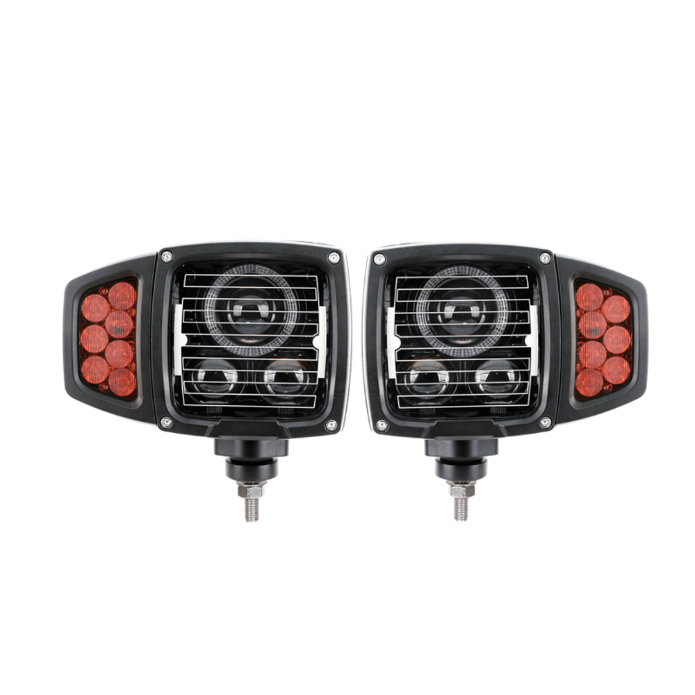 ECE Approved Combination Heavy Duty Heated LED Plow Headlights