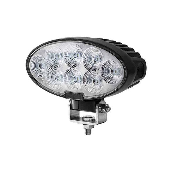 7″ 80W Oval LED Work Light with Swivel Bracket