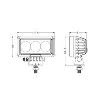 4.4inch 30W Rectangle LED Work Lights — view 4