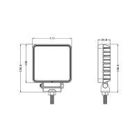 4.5inch 30W Square Osram LED Work Lamps — view 4
