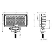 4.5inch 18W Rectangular LED Work Lights — view 4