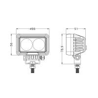 3.4inch 20W Rectangle LED Work Lights — view 4