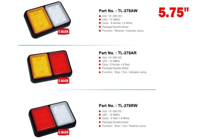 LED Truck Trailer Tail Lights TL-278 — view 4