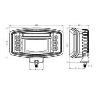 9 inch Oval DELTA/ Oval LED Driving Light with Position Light — view 3