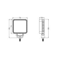 3inch 12W Square Osram LED Work Lamps with Handle & Switch — view 4