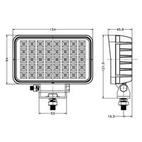 6inch 40W Rectangular LED Work Lights — view 3