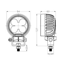 ECE R10 Approved 3.5inch Round 50W LED Work Lamp — view 4