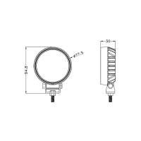 3inch 12W Round Osram LED Work Lamps — view 4