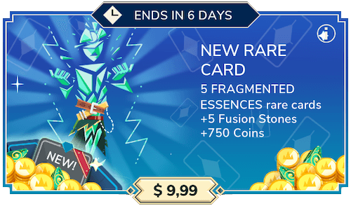 Fragmented Essences pack: 5 copies of Fragmented Essences + 750 coins