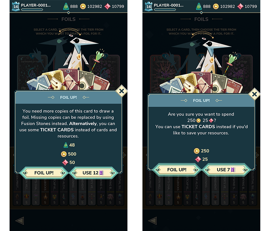Unlocking Foils