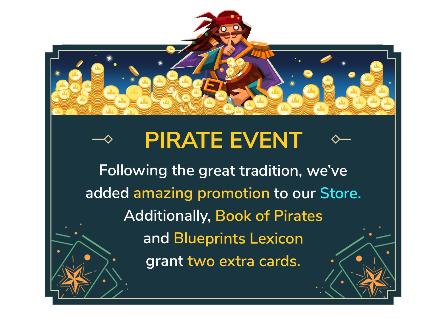 Pirate Event in-game pop-up.