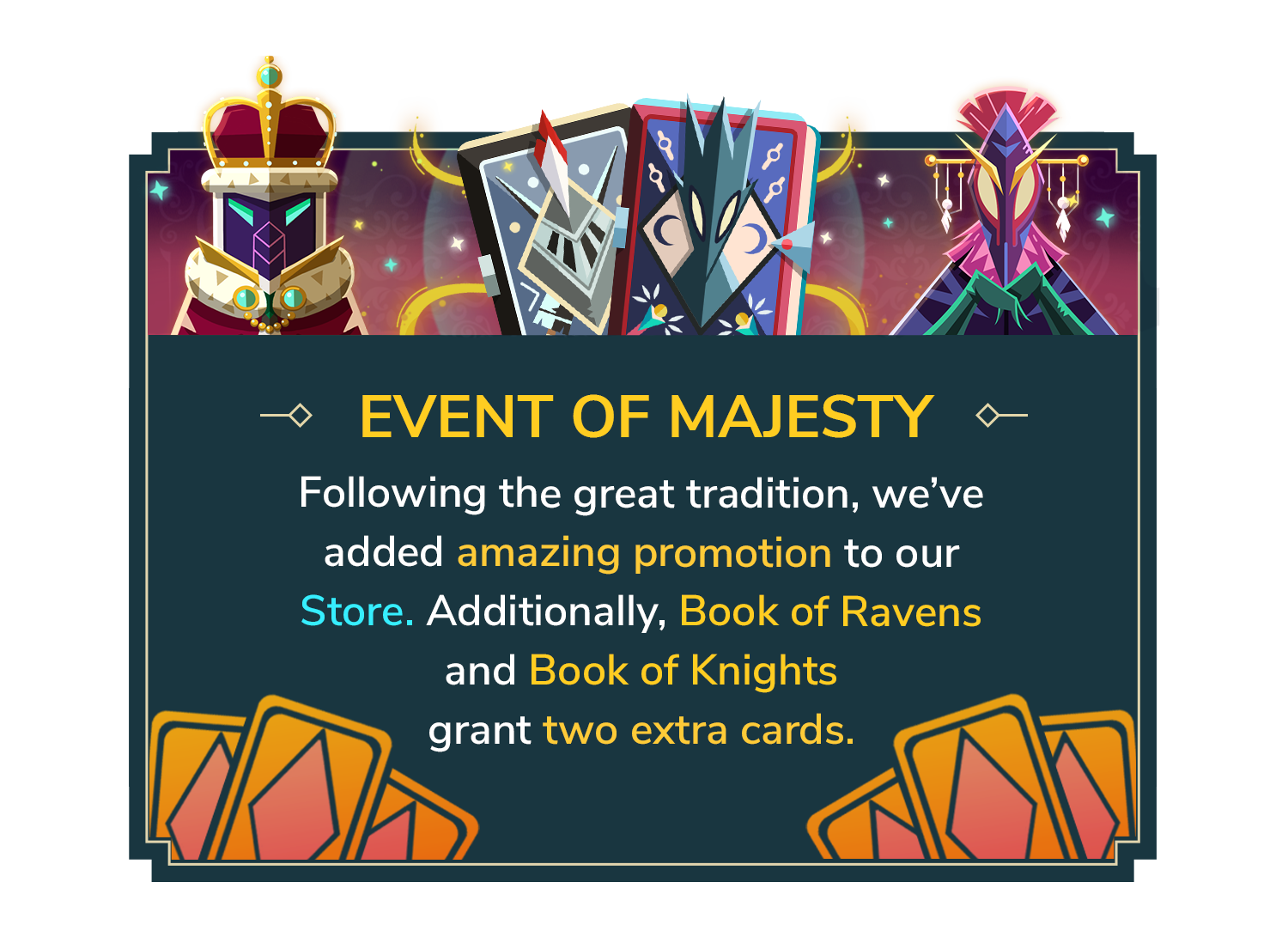 Event of Majesty in-game pop-up.