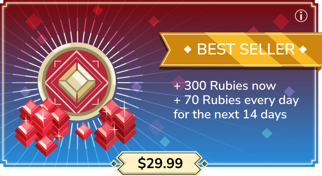 Extra Rubies Pass offer