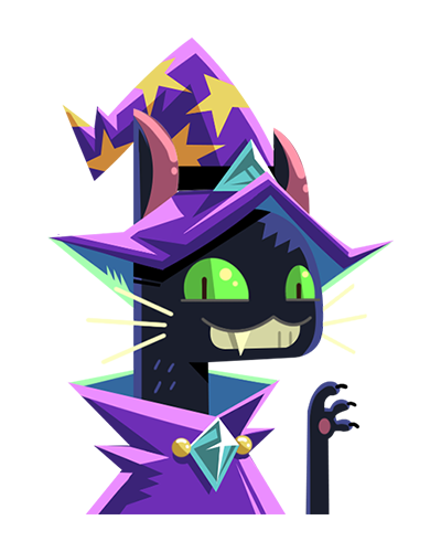 Witch cat avatar