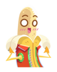 Anthropomorphized banana