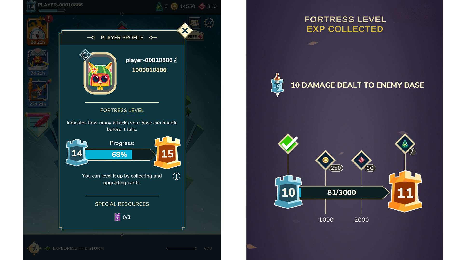 Fortress Leveling System Screenshots