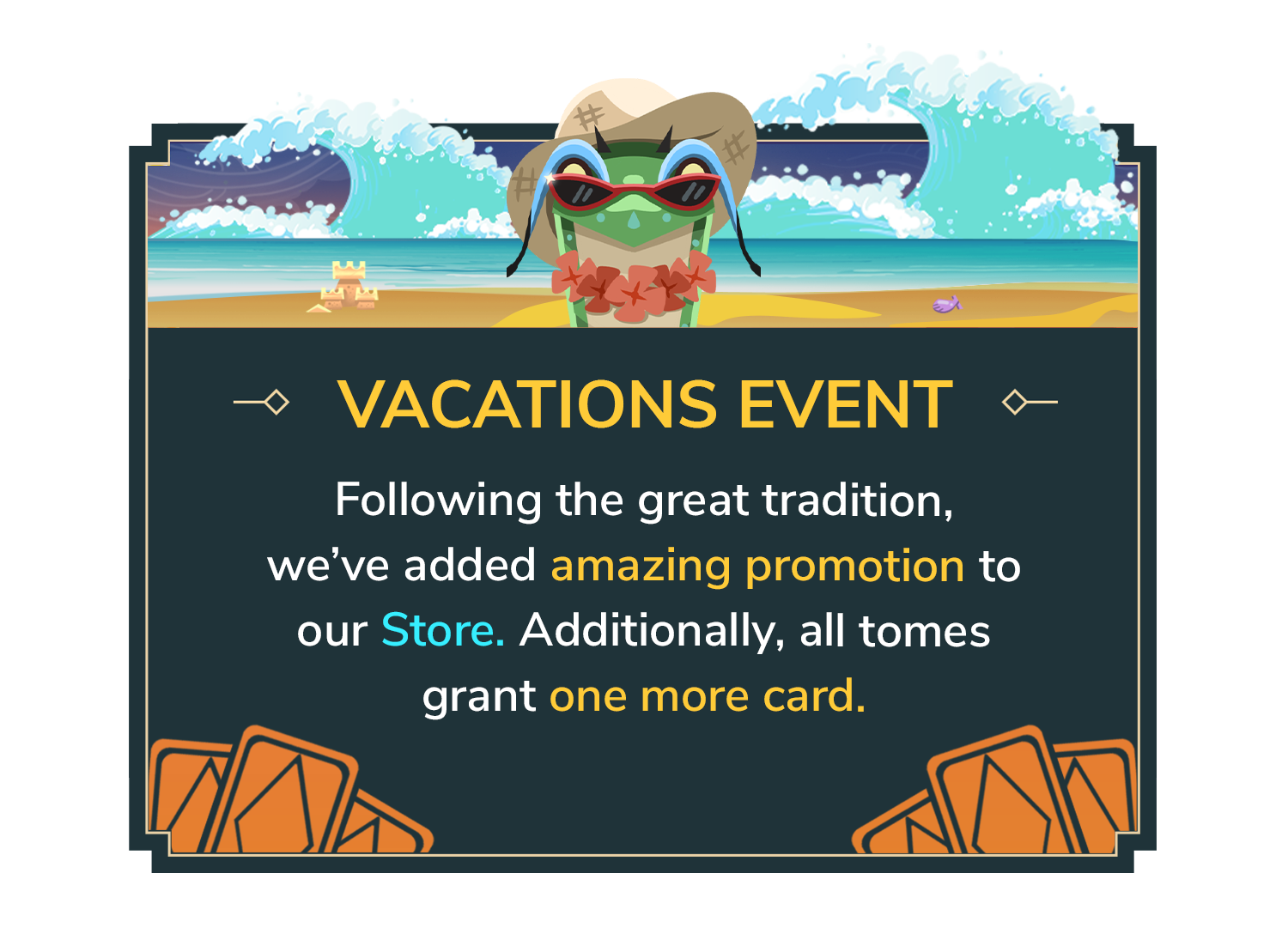 Vacations Event in-game pop-up.