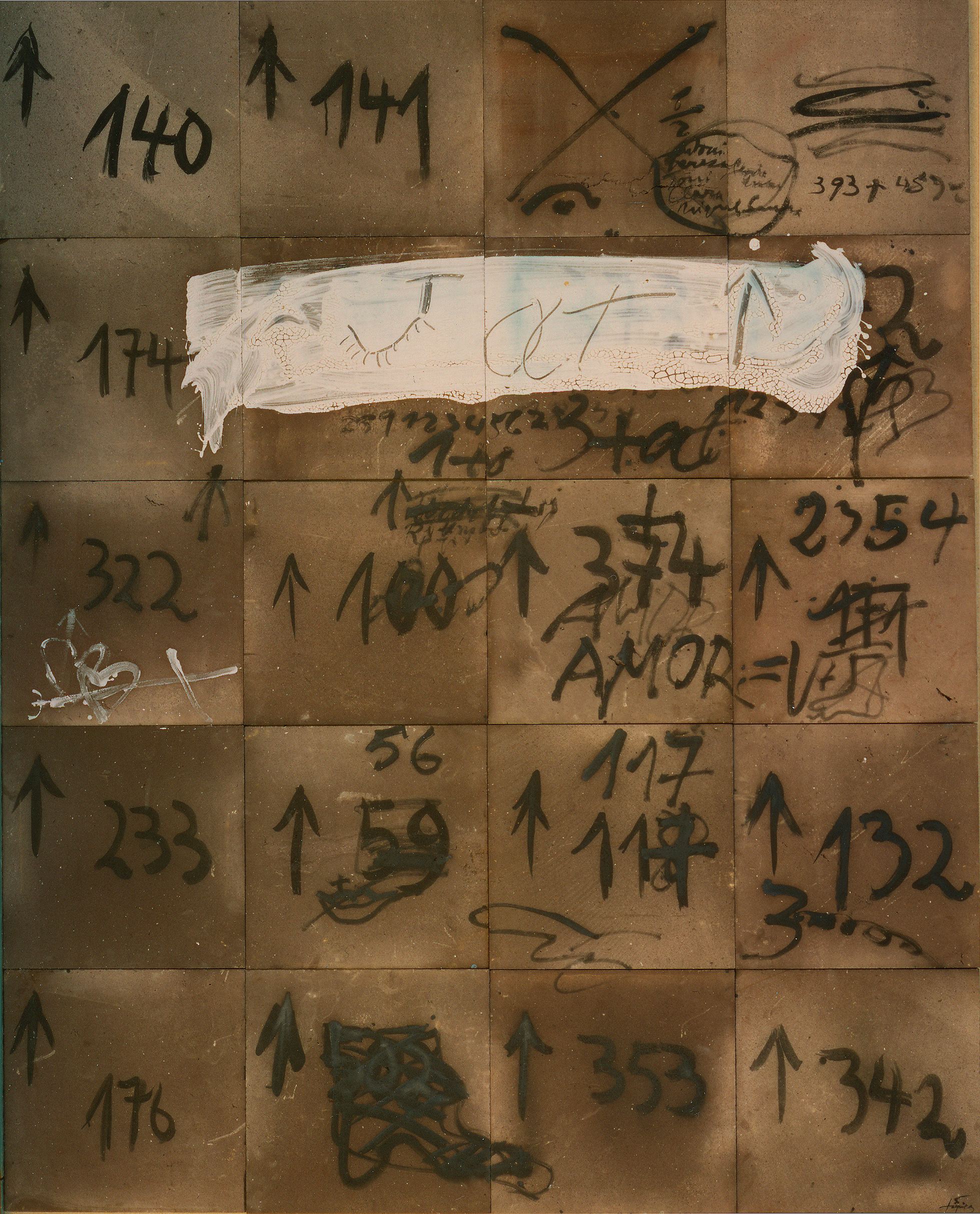 Antoni Tàpies Mural amb xifres