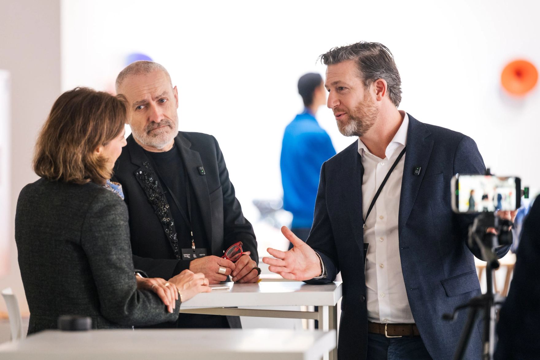 Jean-Marc Dimanche and Gilles Parmentier at ceramic brussels