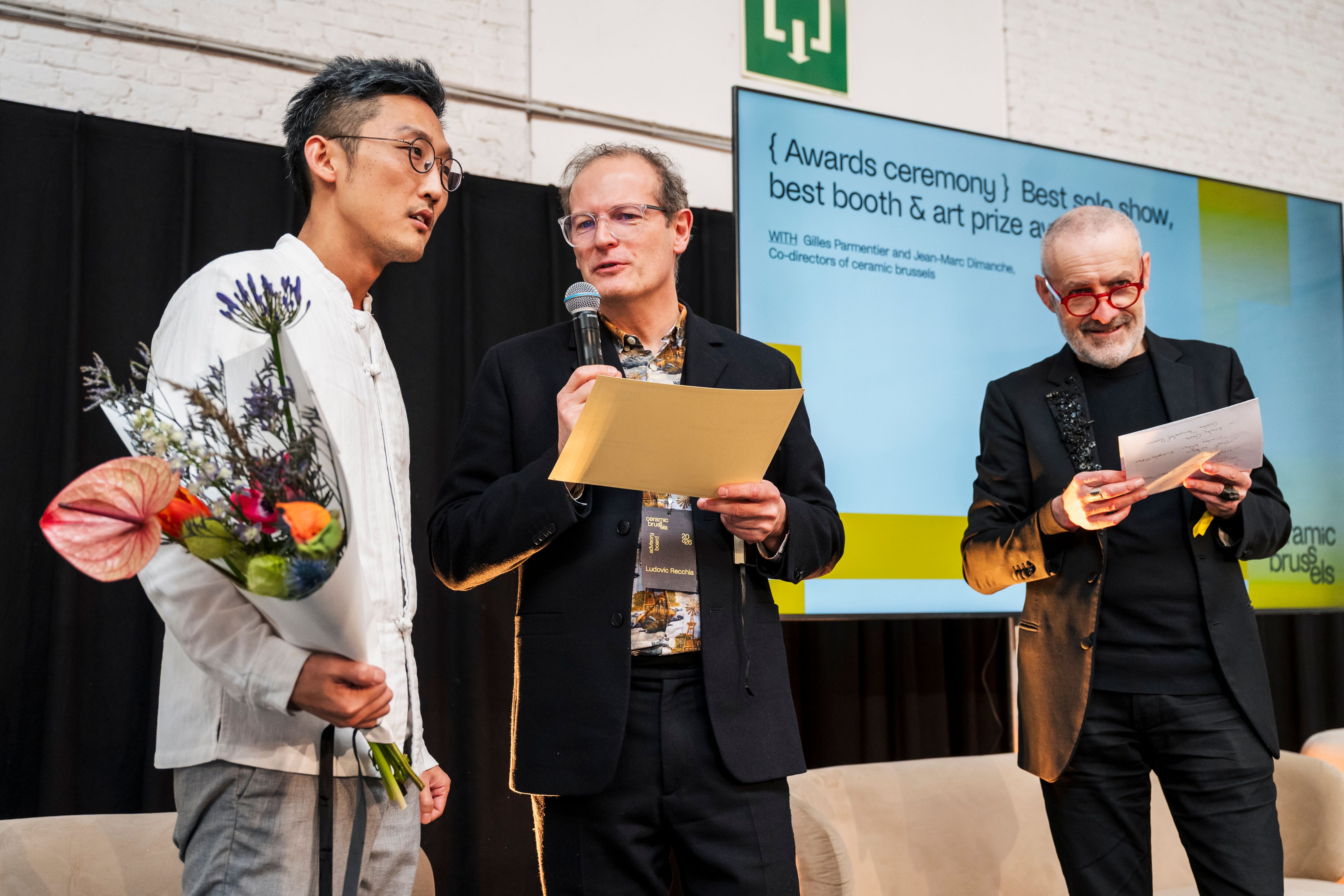 winners on stage for award ceremony 