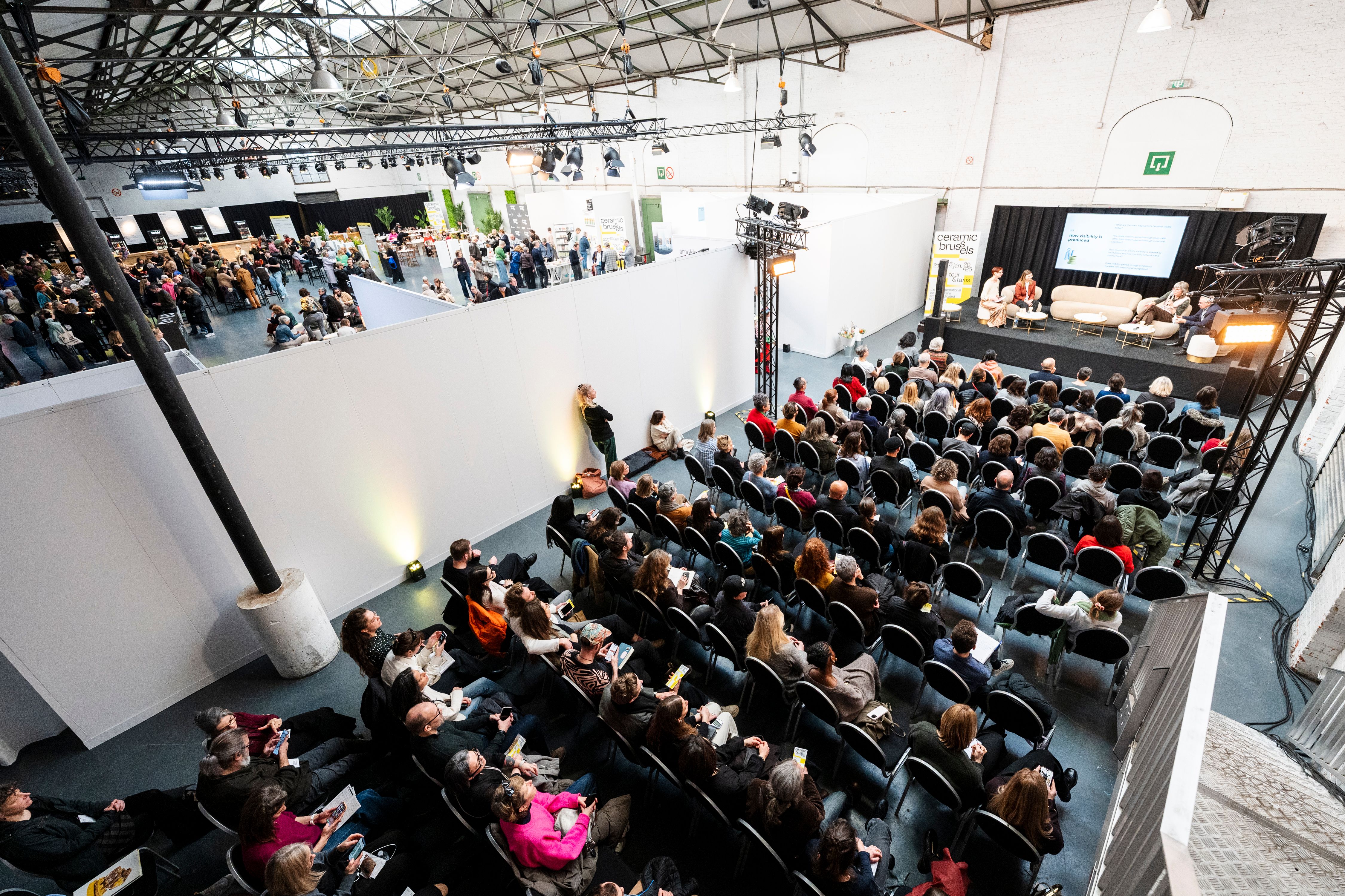 talk area in ceramic brussels 