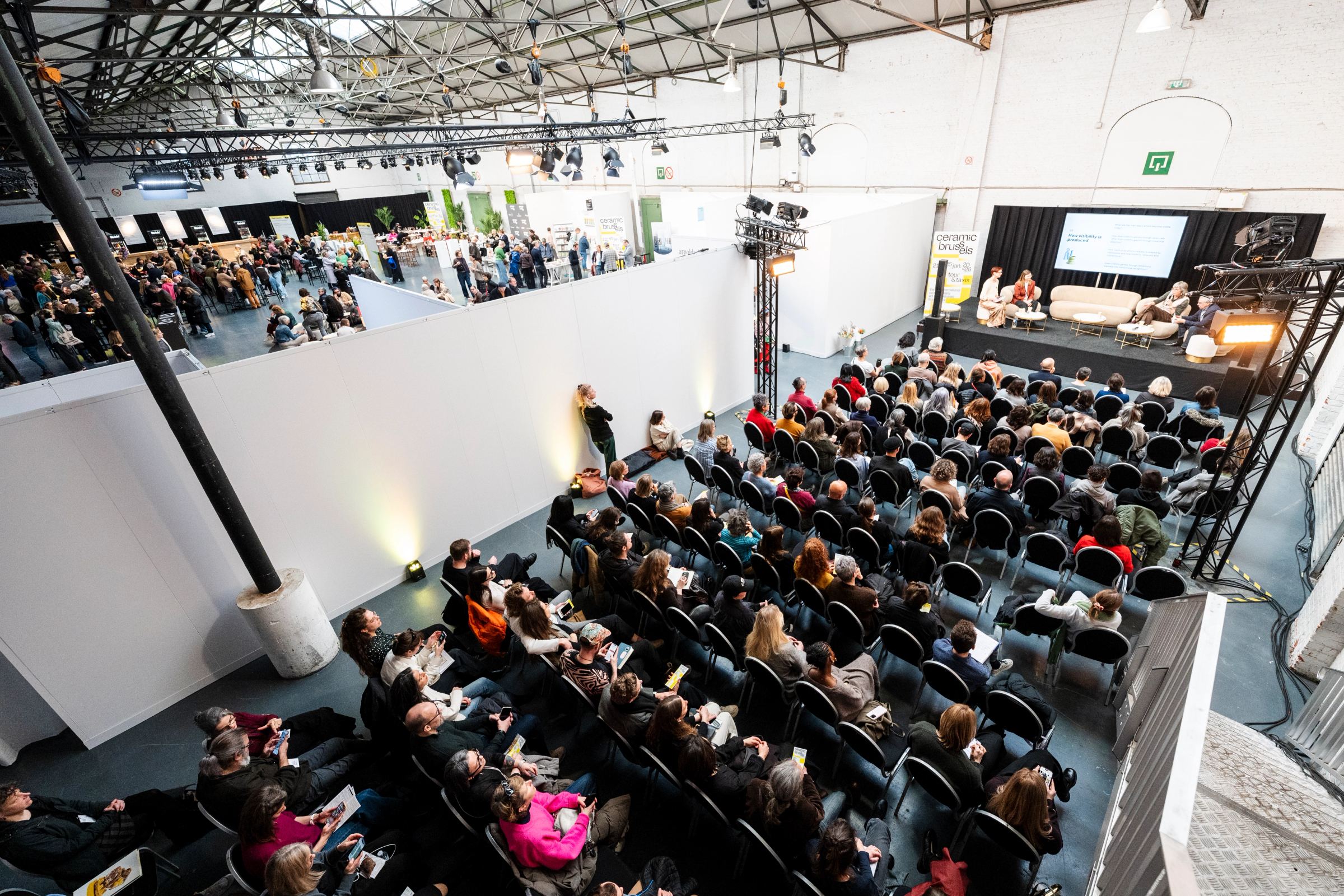 talk area in ceramic brussels
