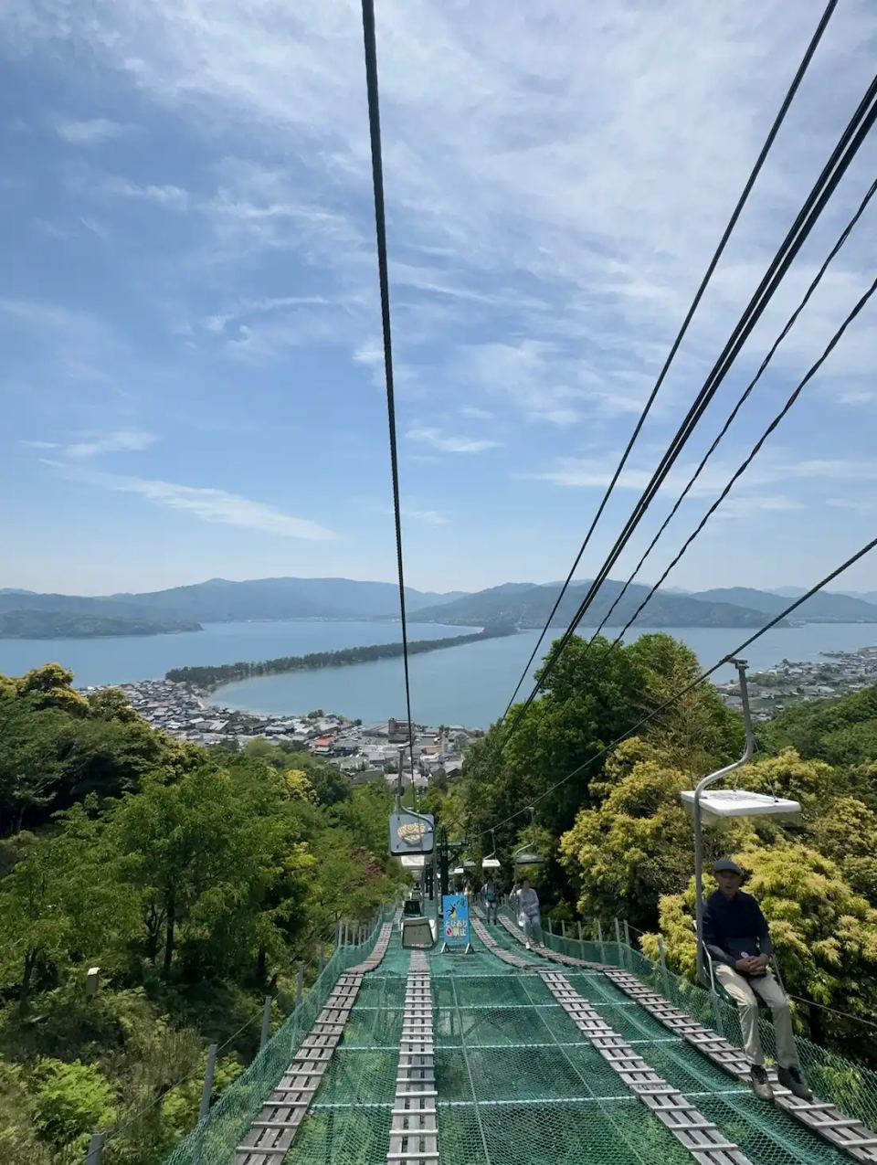 Descente du Kasamatsu Park en chairlift
