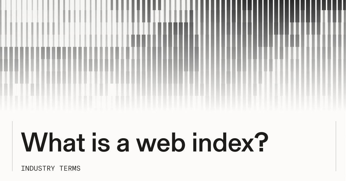 What is a web index? | Parallel Web Systems | Infrastructure for ...