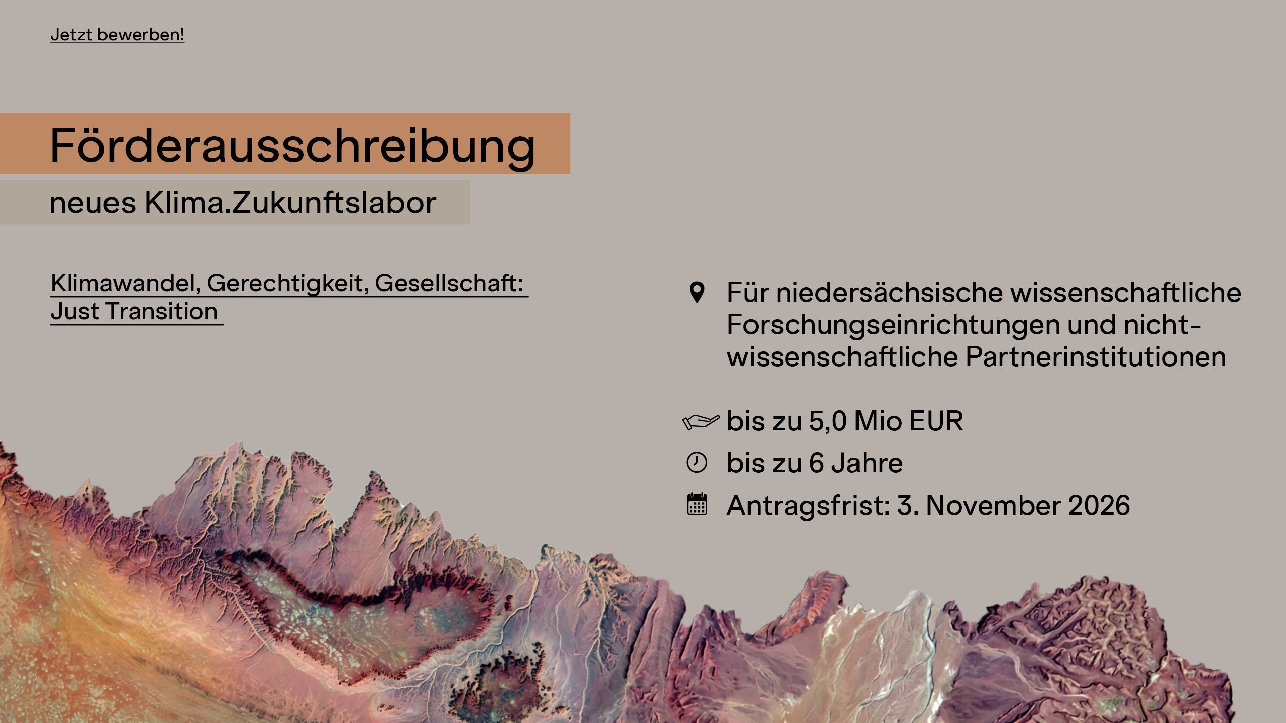 Förderausschreibung