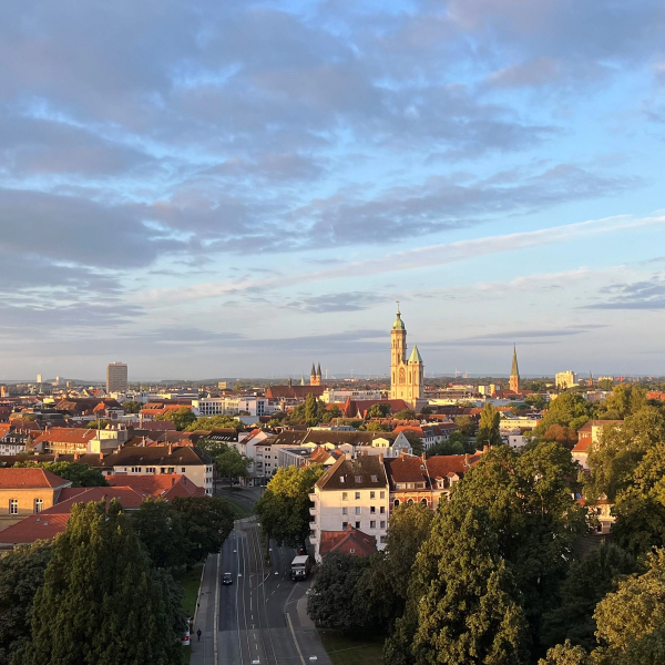 Summery view from the old offices of the ZKfN office