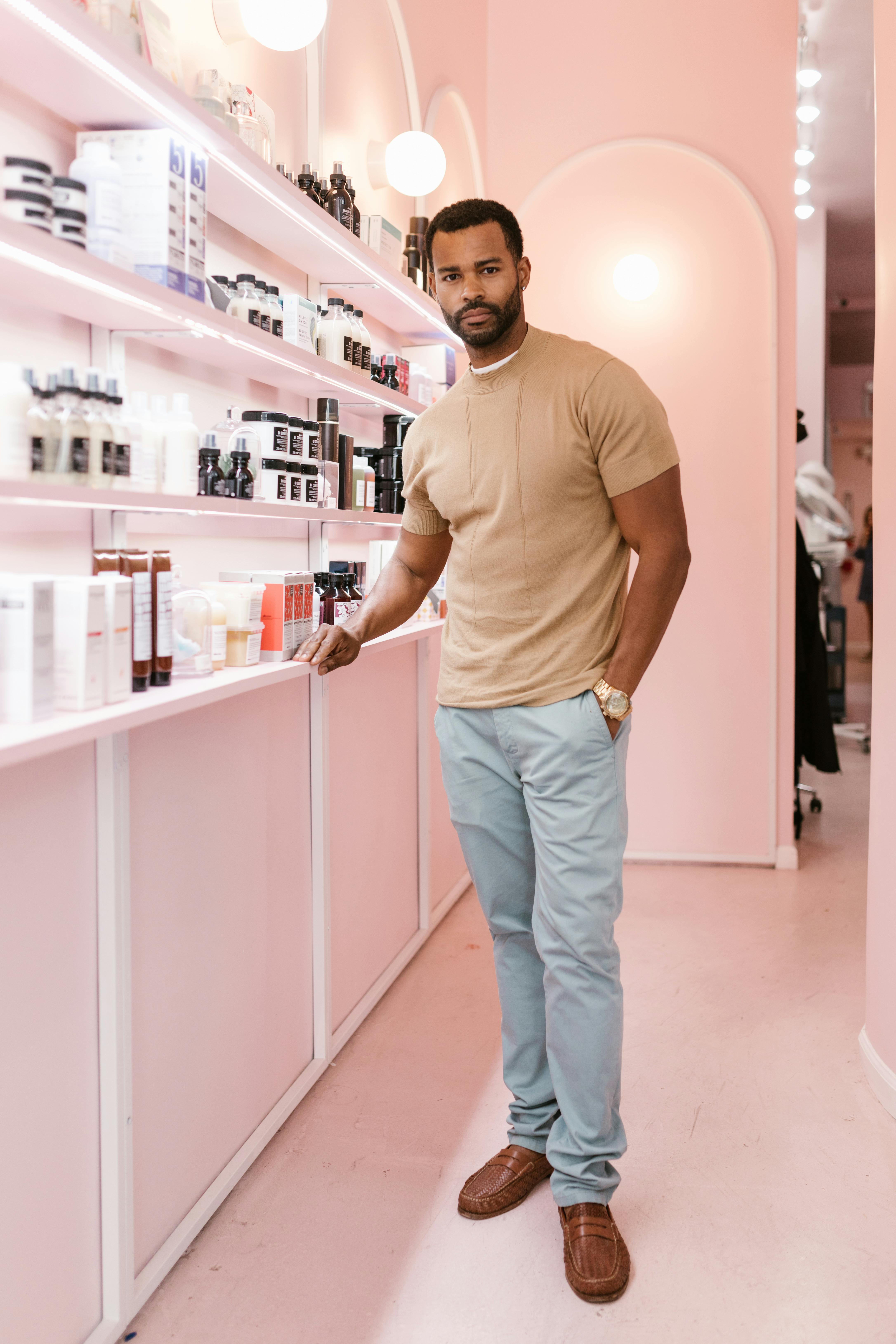 Man in Wellness Store