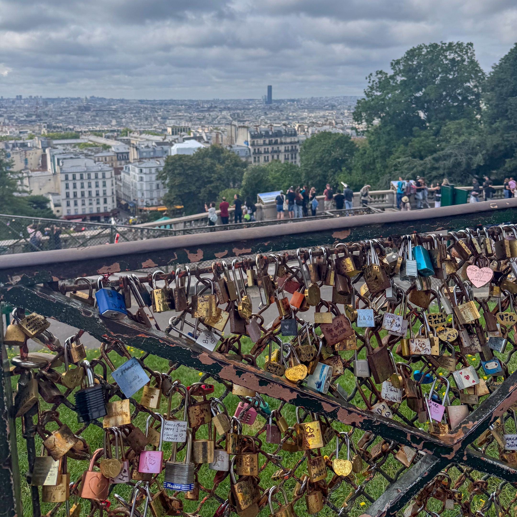 Love locks in Paris