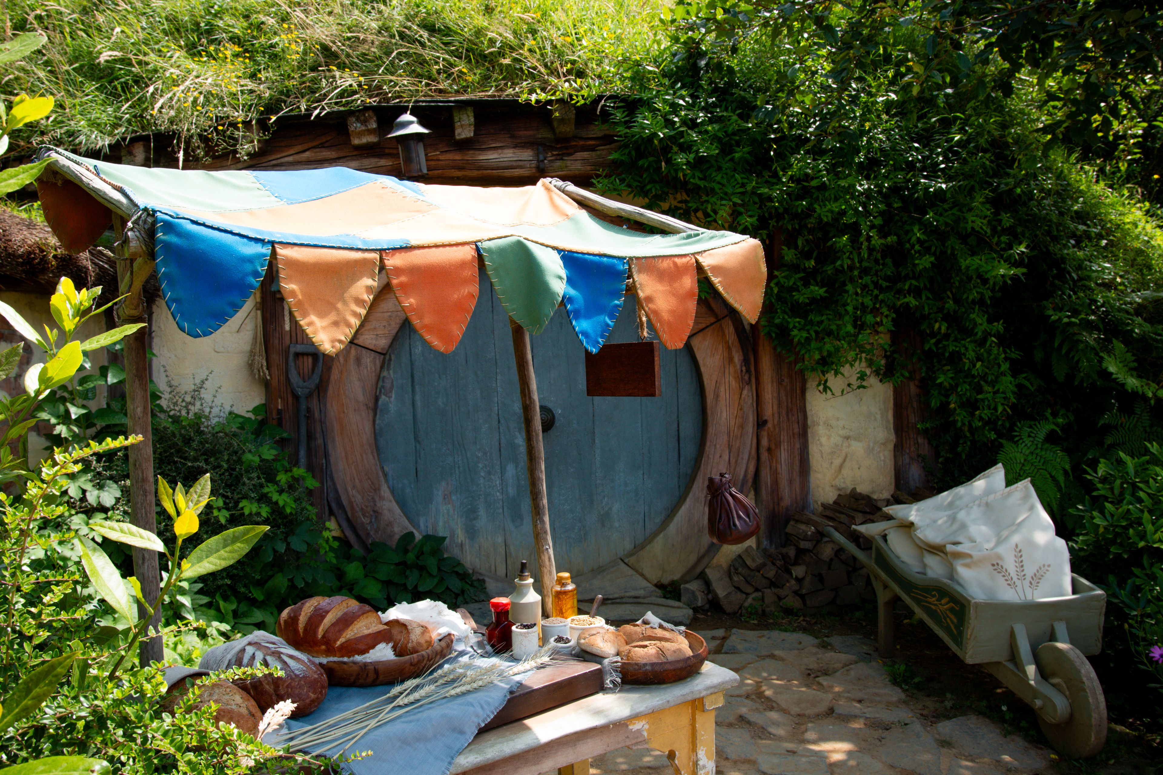 Outside lunch in Hobbiton