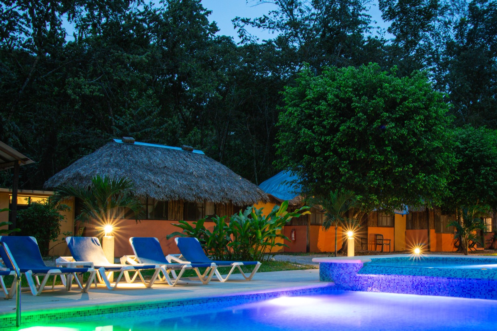 Poolside in Palenque