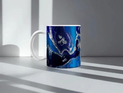 Geode print, a Colortek finish on ceramics