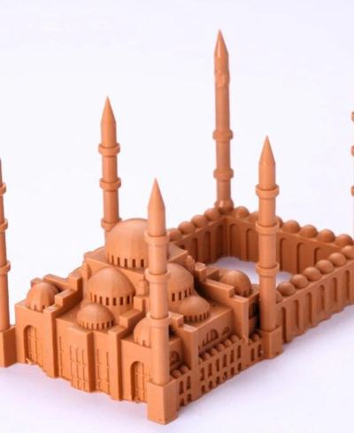 Architectural model, a Colortek finish on 3d