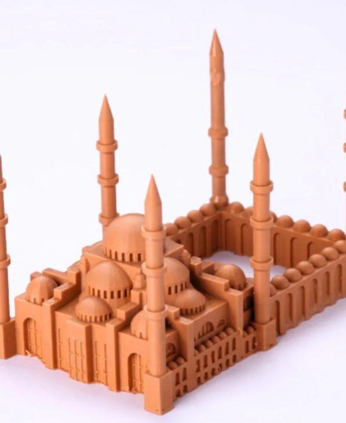Ultra-fine mosque model printed in RACHAK casting resin