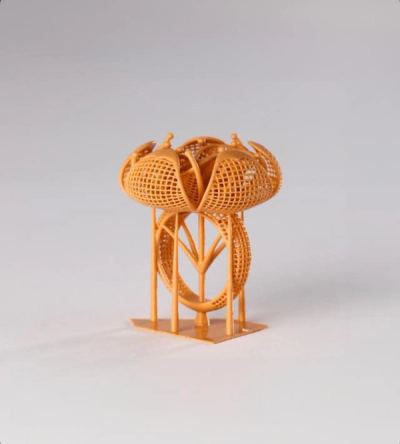 Jewellery casting pattern, a Colortek finish on 3d
