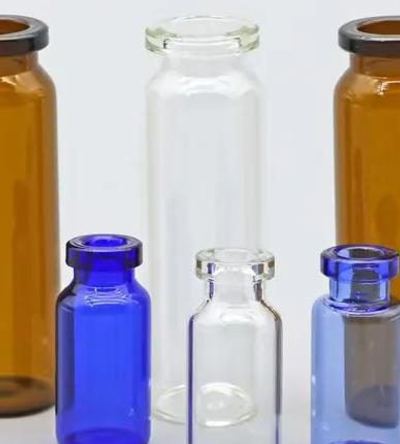 Pharmaceutical vials, a Colortek finish on glass