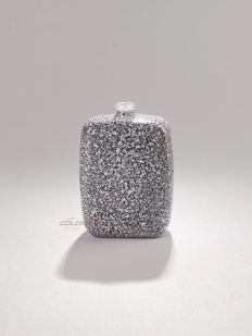 Silver glitter coated flask
