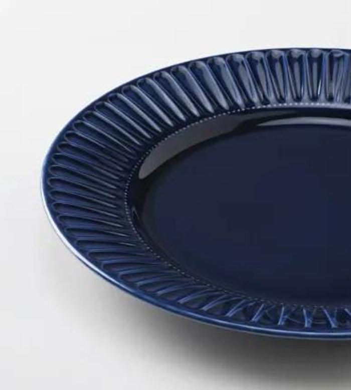 Deep blue coated glass plate
