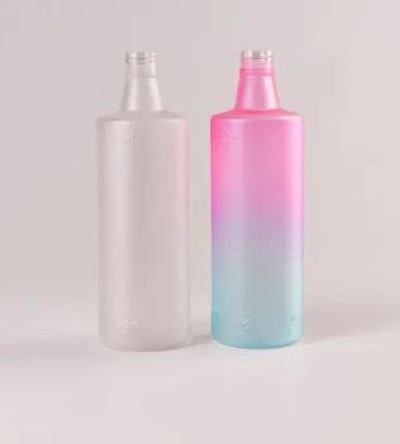 Pastel gradient packaging, a Colortek finish on glass