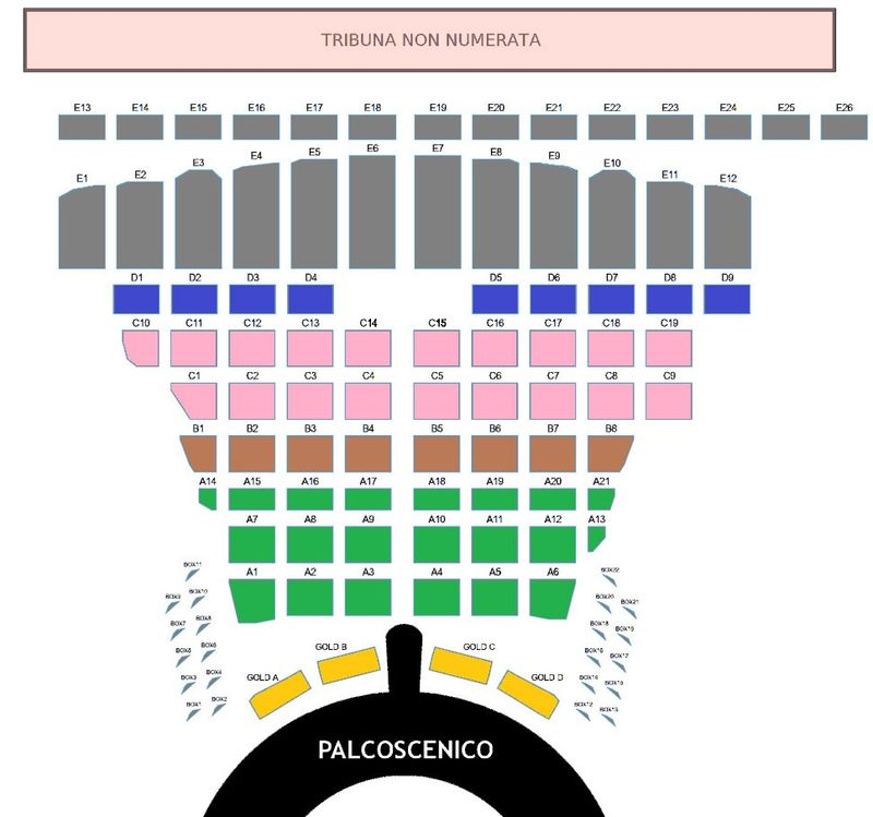 Sitzplan Teatro del Silenzio